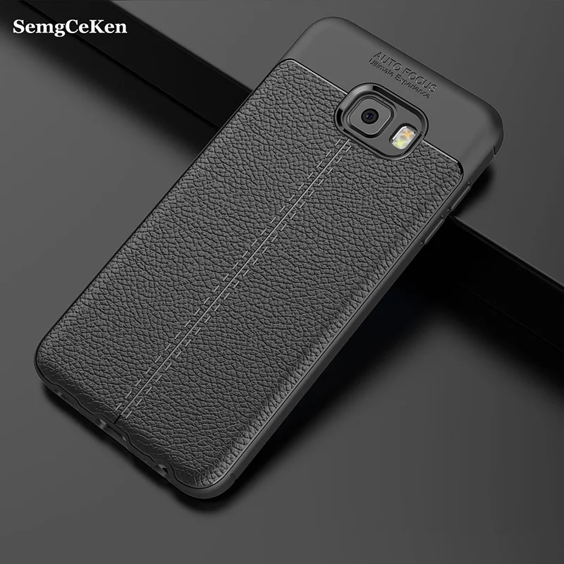 

leather silicone Coque phone Back Cover case for samsung galaxy c5 c8 c7 c9 pro c5pro c7pro c9pro luxury soft rubber cases capa