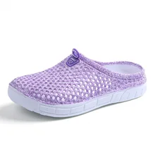 AliExpress; коллекция года; летняя Молодежная трендовая Женская пористая обувь; открытые шлепанцы; пляжные шлепанцы с принтом