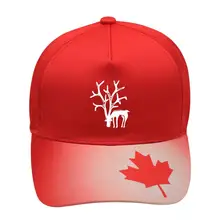 Унисекс натуральный олень бейсболки хлопчатобумажная ткань регулируемые канадские элементы наружные Шляпы красный