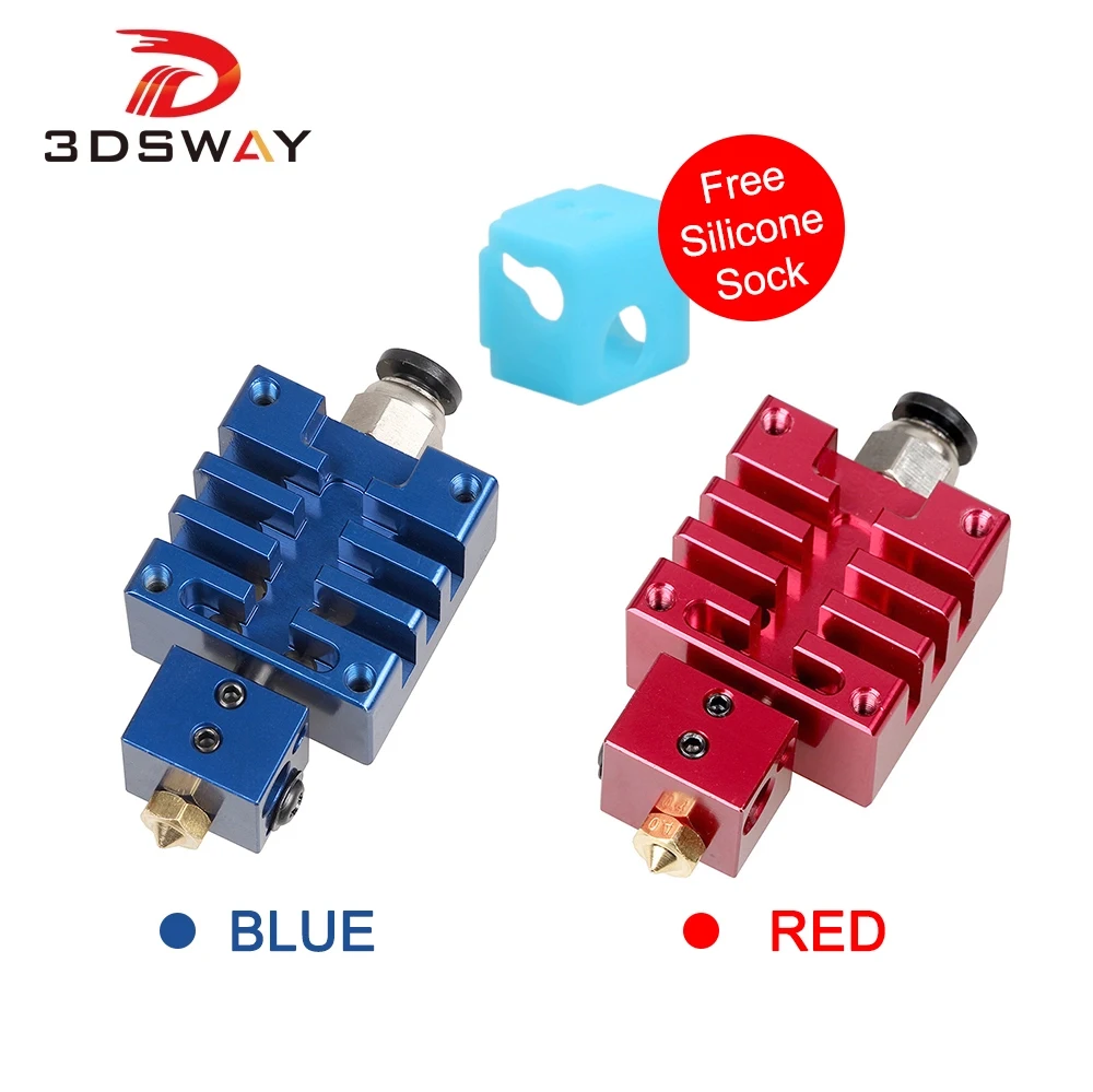 3dsway детали для 3D-принтера высококачественный цельнометаллический комплект Hotend V6