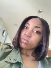 BAISI-peluca Bob brasileña con encaje frontal para mujer, pelucas de cabello humano 4x4 con cierre de encaje, peluca recta, peluca con malla frontal, malla con división Bob