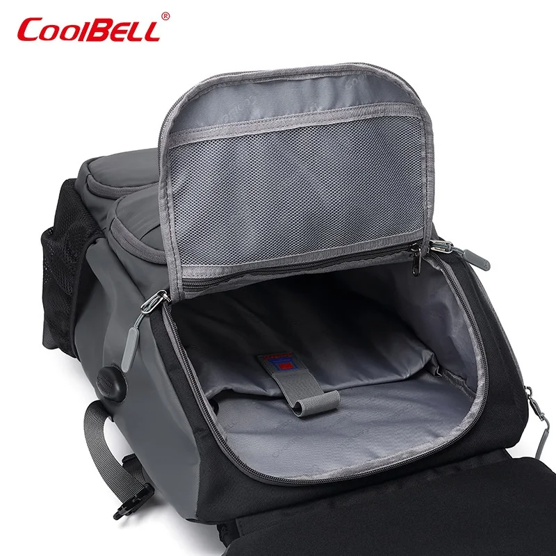 COOLBELL CB-8102 17," Повседневное Бизнес рюкзак Для мужчин, многофункциональный на открытом воздухе для путешествий большой вместимости, сумка, водонепроницаемый рюкзак