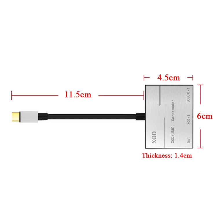 Type-C к XQD/SD кард-ридер USB-C концентратор высокоскоростной USB3.0 компьютерный набор адаптер для sony серии G Lexar XQD поддержка горячей замены