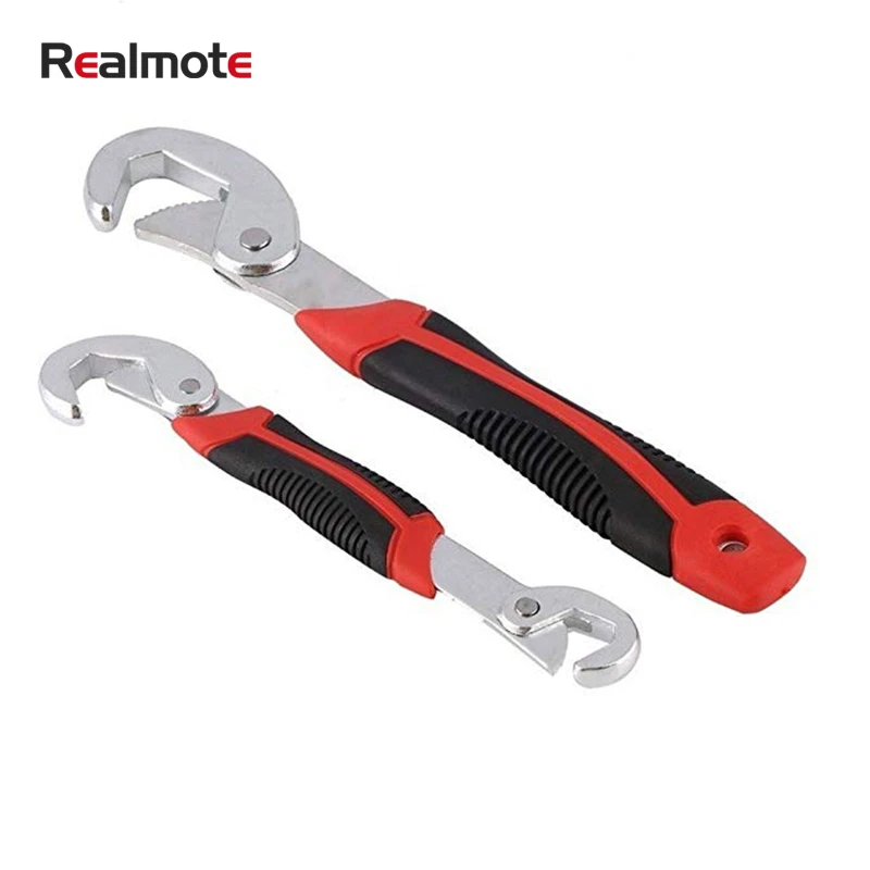 

QUK 2pcs 9-32mm Wrench Set Universal keys Multi-Function Adjustable Portable Torque Ratchet Oil Filter Spanner Hand Tools