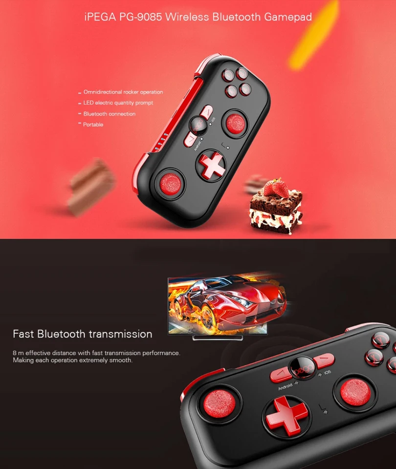 PG-9085 мини Беспроводной Bluetooth геймпад игровой контроллер для Android iOS nintendo переключатель Win7/8/10 джойстик Handhelp геймпад