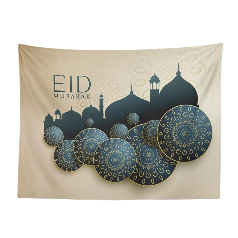 10 Модный популярный мусульманский строительный гобелен Луна Геометрическая спальня гостиная настенные декорации полиэстер Скатерть-занавеска - Цвет: 10