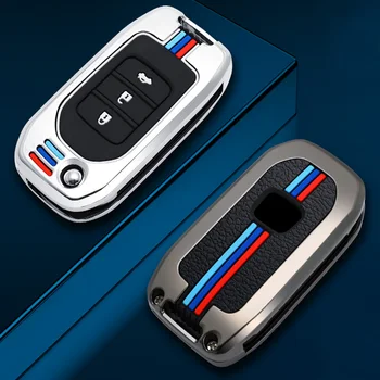 Cover chiate/telecomando per Honda CivIc HRV CRV XRV Crider Odyssey 2015-2018 protezione chiave a distanza - Copertura della cassa chiave a distanza dell automobile della copertura del Silicone della lega di