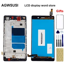ЖК-дисплей для huawei P8 Lite, сенсорный ЖК-дисплей ALE L04 L21, ЖК-экран, панель+ сенсорный экран, дигитайзер, сенсорная стеклянная рамка в сборе