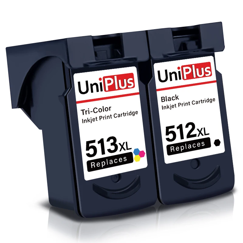 512Black 513Color UniPlus CL513 Заправляемый картридж совместимый для Canon 513 CL 513 XL для принтера Canon принтерам Pixma MX320 330 340 350 360 410 420 - Цвет: 512Black 513Color