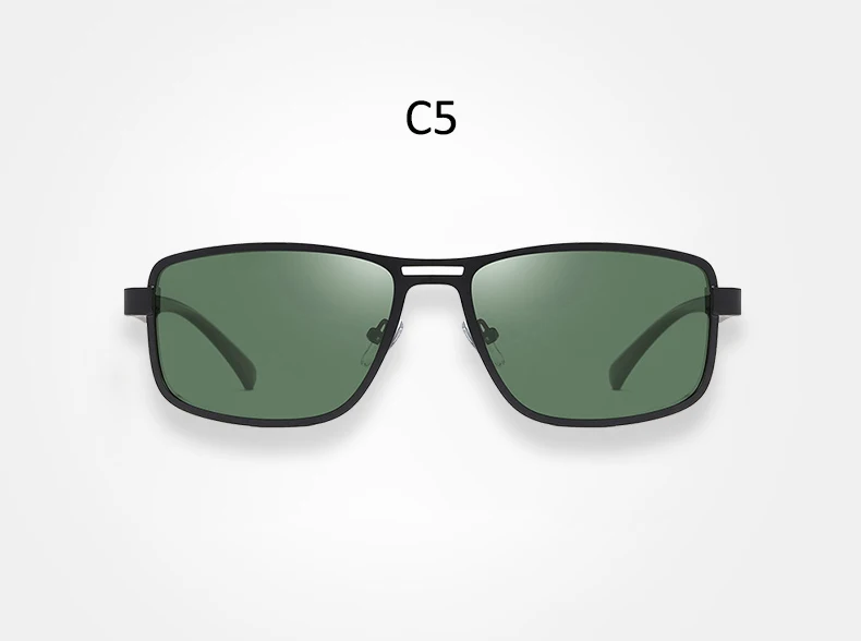 HBK, Модные поляризованные солнцезащитные очки TR90, мужские прямоугольные солнцезащитные очки для ночного видения, очки для вождения, рыбалки, UV400