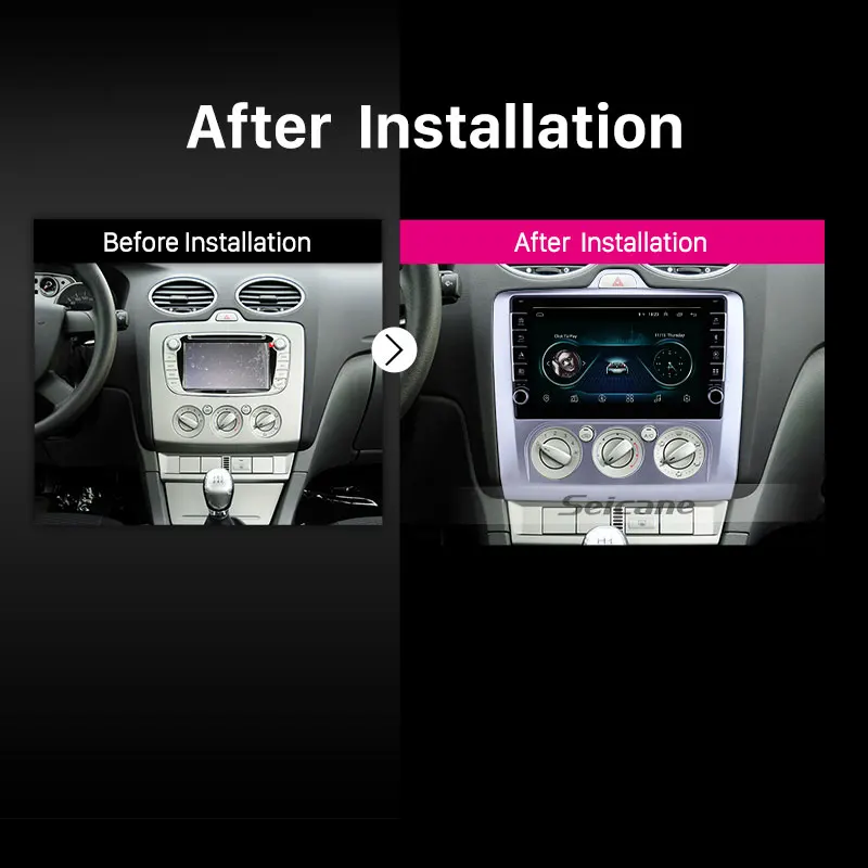 Seicane ОЗУ 2 Гб 4 ядра 9 &quot2din Android 1 автомобильное радио для Ford Focus Exi MT 3 MK2/MK3 2004 2005 2009 2010