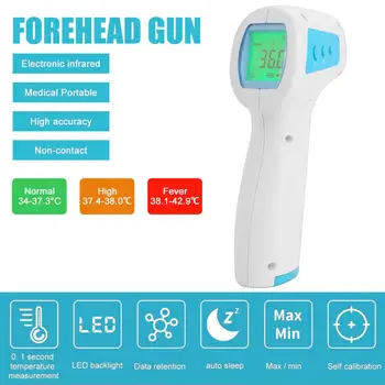 

Contactless Body Thermometer Forehead Thermometer Infrared Thermometer Baby/Adult Kids Health LCD Portable Outdoor Generic