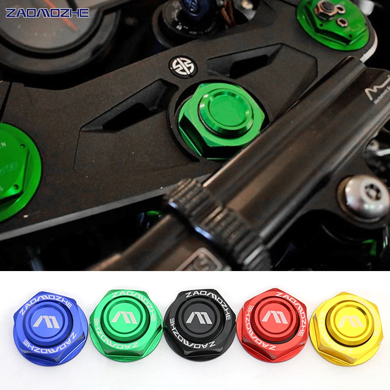 

For kawasaki NINJA H2 H2R 2017 2018 2019 Motorcycle Central Console Top Triple Clamp case Center Cap M28