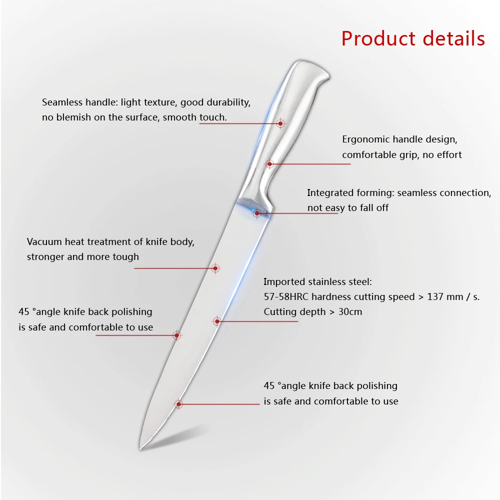 Набор кухонных ножей из нержавеющей стали, кухонные аксессуары, держатели из нержавеющей стали, нож для очистки овощей, Santoku, нож для нарезки хлеба, шеф-повара