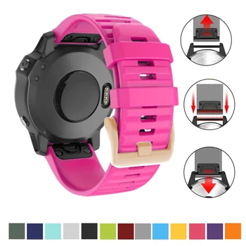 

26 22 20MM Band Silicon Strap For Garmin Fenix 6 6S 6X Pro Watchband For Garmin 5 5S 5X Plus 3 3 HR Quick Release Watch Band
