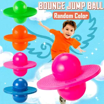 

Pogo Ball Hopper Sport High Balance Bounce Jump Board Ball Fitness Ball with Inflating Pump for Kids