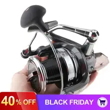 Left/Right Interchangeable 9000Series 13+1Ball Bearings 5:1:1 Spinning Fishing Reel Metal Spool 25KG Max Drag