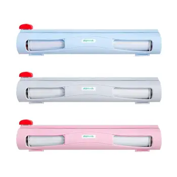 

Food Wrap Dispenser/Cutter, Kitchen Tool Foil Cling Film Wrap Dispenser Plastic Sharp Cutter Storage Holder Kitchen Foil Cling