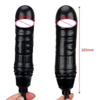 OLO Black Anal Plug Butt Plug Inflatable Dildo Fake Penis Huge Dildo with Pump Sex Toys for Women Female Masturbation 2
