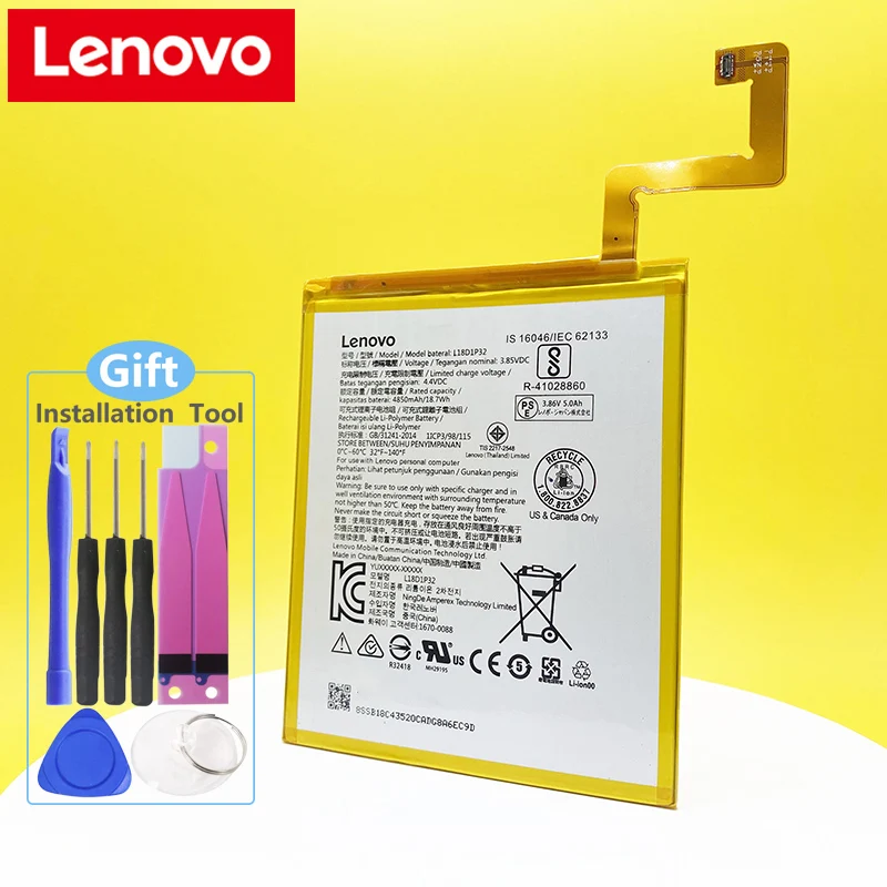 4850mah da Bateria do Tablet Lenovo Originais Tb-x605f Tb-x605m Tb-x505x L18d1p32 X505l M10 Tb-x605l - Imagem 4