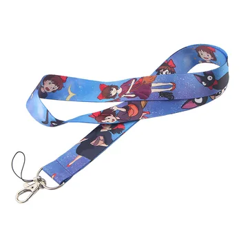 

20pcs/lot Mobile Phone Hang Rope Anime Lanyard Miyazaki Kiki's Delivery Service Ksy Strap Badge Work Permit Neck Strap AT1893