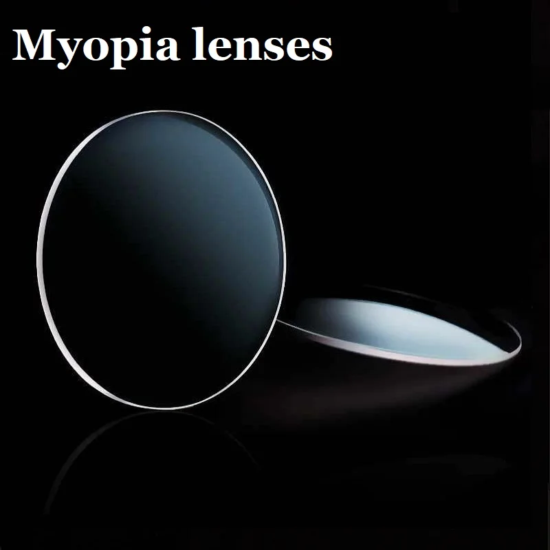 1,67 Асферические ультра-тонкие анти-загрязняющие антибликовые износостойкие линзы для глаз зеленого цвета из смолы CR-39 - Цвет линз: Myopia lenses