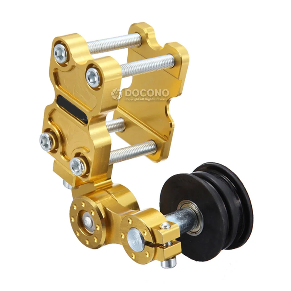 Universal Aluminum Motorcycle Chain Tensioner Adjuster Roller Tools Modified Accessories for Dirt Pit Bike ATV Motocross
