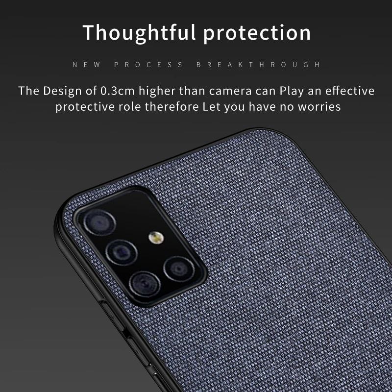 Для Xiaomi Redmi Note 8 Pro Чехол Мягкий силиконовый край + тканевая текстура кожи Защитная