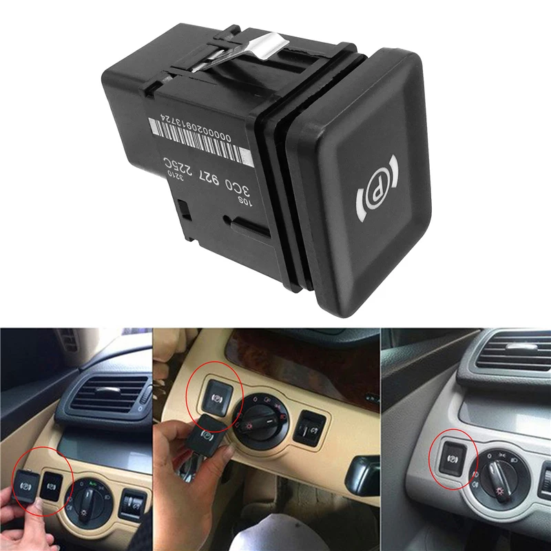 1 Pcs Car Electronic Brake Handbrake Parking Button Switch For Vw