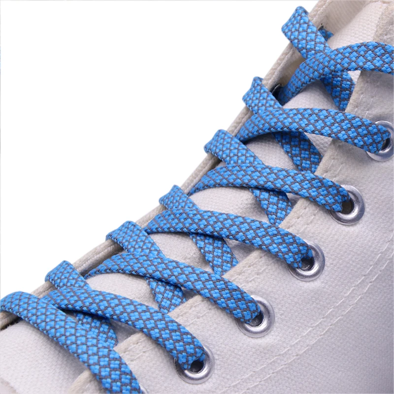 

Weiou New 7mm Flat All Matched Shoelaces Reflective Colorful 50-200 Cm Length Laces For Women Men Children Sneakers Canvas Boots