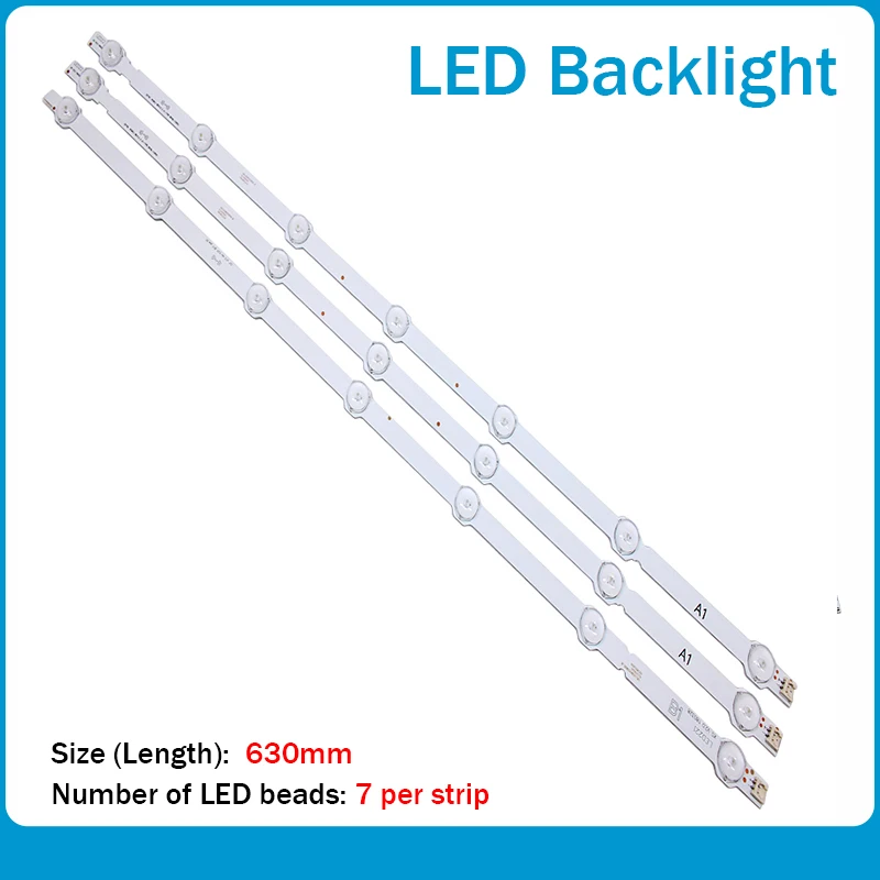 

100% NEW for LG backlight KIT 6916L-1438A B1 6916L-1437A B2 32LN5400 32LN577S 1set=3PCS (1PCS=7LED)