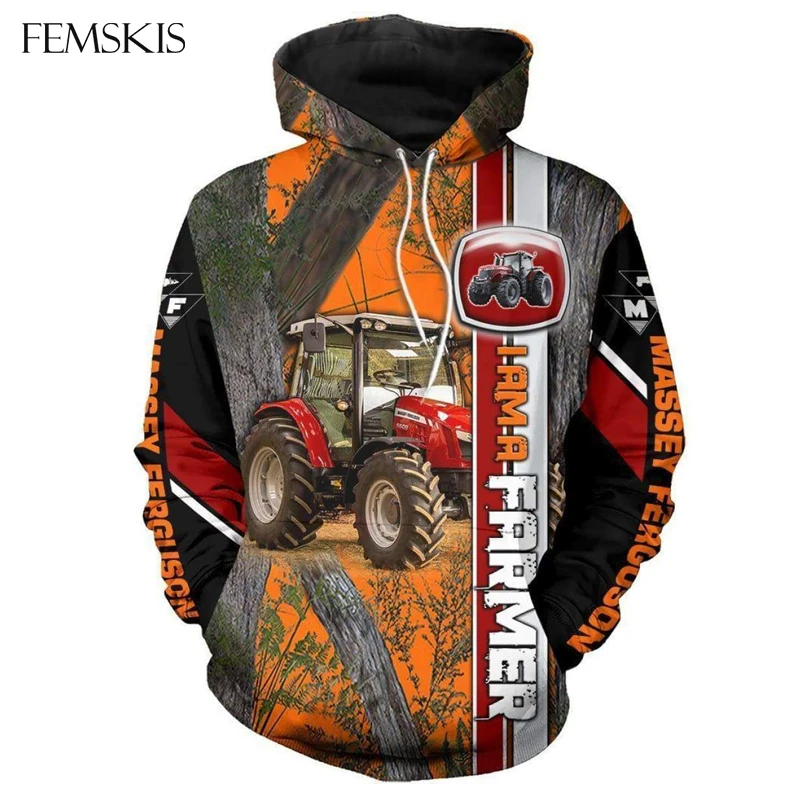 

FEMSKIS Cool Famer Hunter Fashion New Hoodies 3D Print Hunting Camo Men Women Graphic Casual Hoodie Plus Size S-7XL Sudaderas