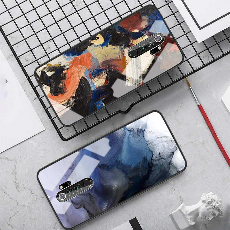 Чехол из закаленного стекла с рисунком для redmi note 8 pro 8t 8a 7a 7 мраморный чехол xiaomi mi 9t