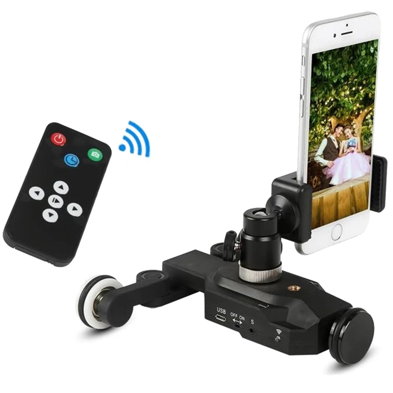 C100 Pro 3 колеса Wirelesss видео Камера автоматическая тележка Скейтер для железнодорожных путей для Dslr Камера s видеокамеры для Iphone Gop