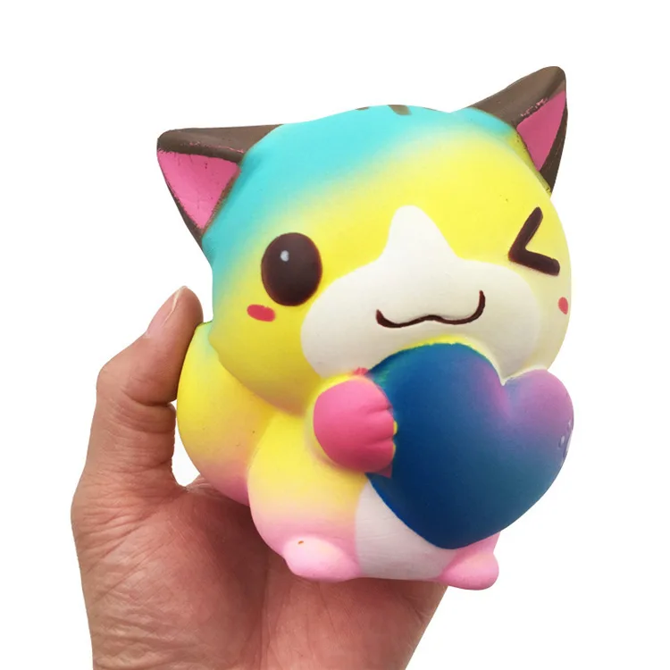 

New Style Cat Squishy Memory Foam PU Simulation Bread Valentine's Day Gift