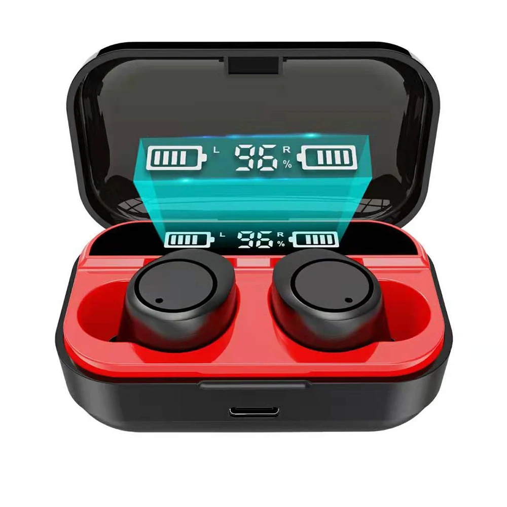 Bluetooth наушники, настоящие беспроводные наушники 5,0 TWS, водонепроницаемые мини-наушники, стерео звук, спортивный наушник