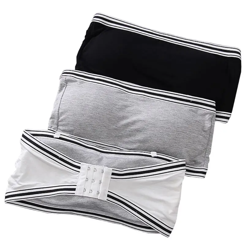 

Girl's Strapless Bra with Soft Padding Breathable Detachable Seamless Bandeau