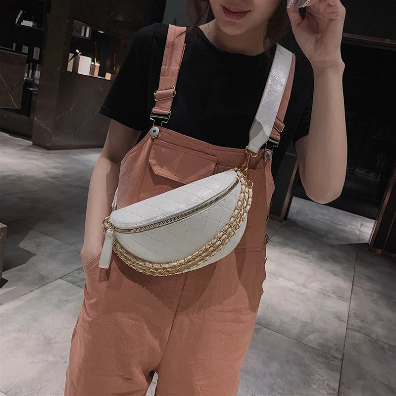 

2019 new style small-style small-style straight-chest wide-shoulder strap Korean one-shoulder one-shoulder one-way bag