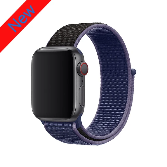 Midnight Blue Спортивный нейлоновый ремешок для apple watch 4, apple watch 5, ремешок correa iwatch 44 мм, 40 мм, 38 мм, 42 мм, apple watch series 4, 3, 2, 1 - Цвет ремешка: Midnight Blue
