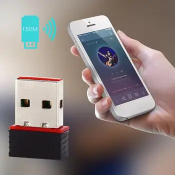 

150Mbps Adapter USB Wireless Network Card WiFi Signal Transmitter Receiver Desktop Laptops WLAN USB Adapter With CD Drivers