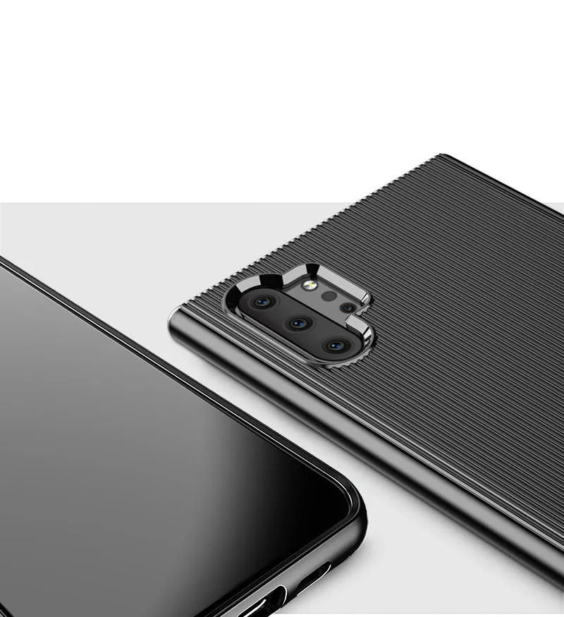 Противоударный чехол из углеродного волокна для samsung Note10pro из ТПУ для samsung Galaxy Note 10, полный протектор, мягкий силиконовый чехол