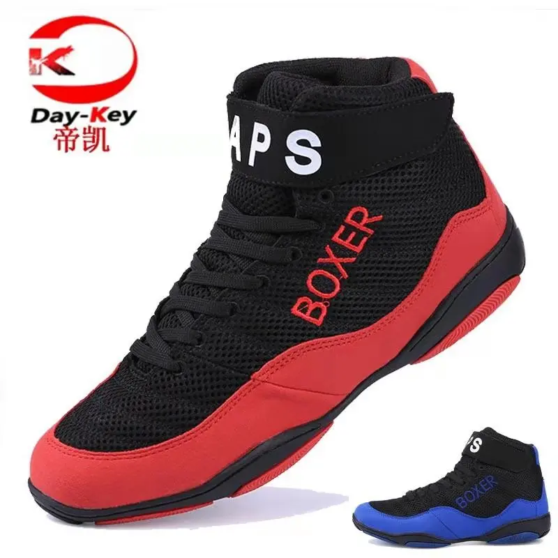 

2020 Unisex Boxing Wrestling Shoes Professional Fighting Training Shoes Big Size 35-47 Authentic Wrestling Boots Sport Sneakers