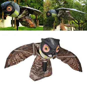 

Owl Decoy High Quality Durable Realistic Windproof Rainproof Fake Bird Scarecrow Pest Repellent For Garden Yard