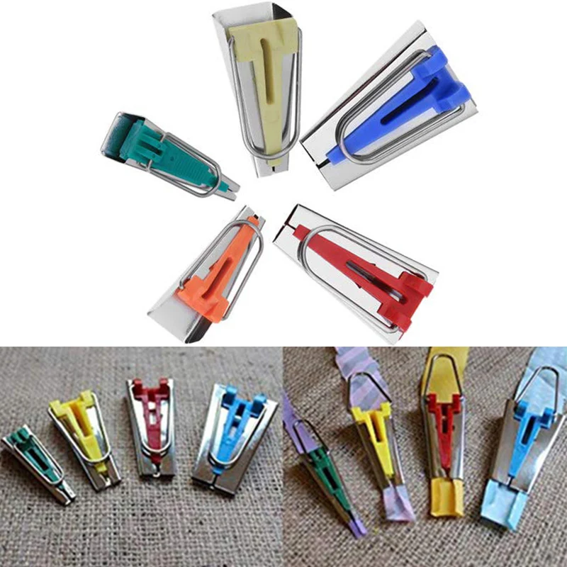 

Sewing Machine Parts type maker set 5 size 6mm 9mm 12mm 18mm 25mm Fabric bias binding tape maker DIY Sewing Accessories