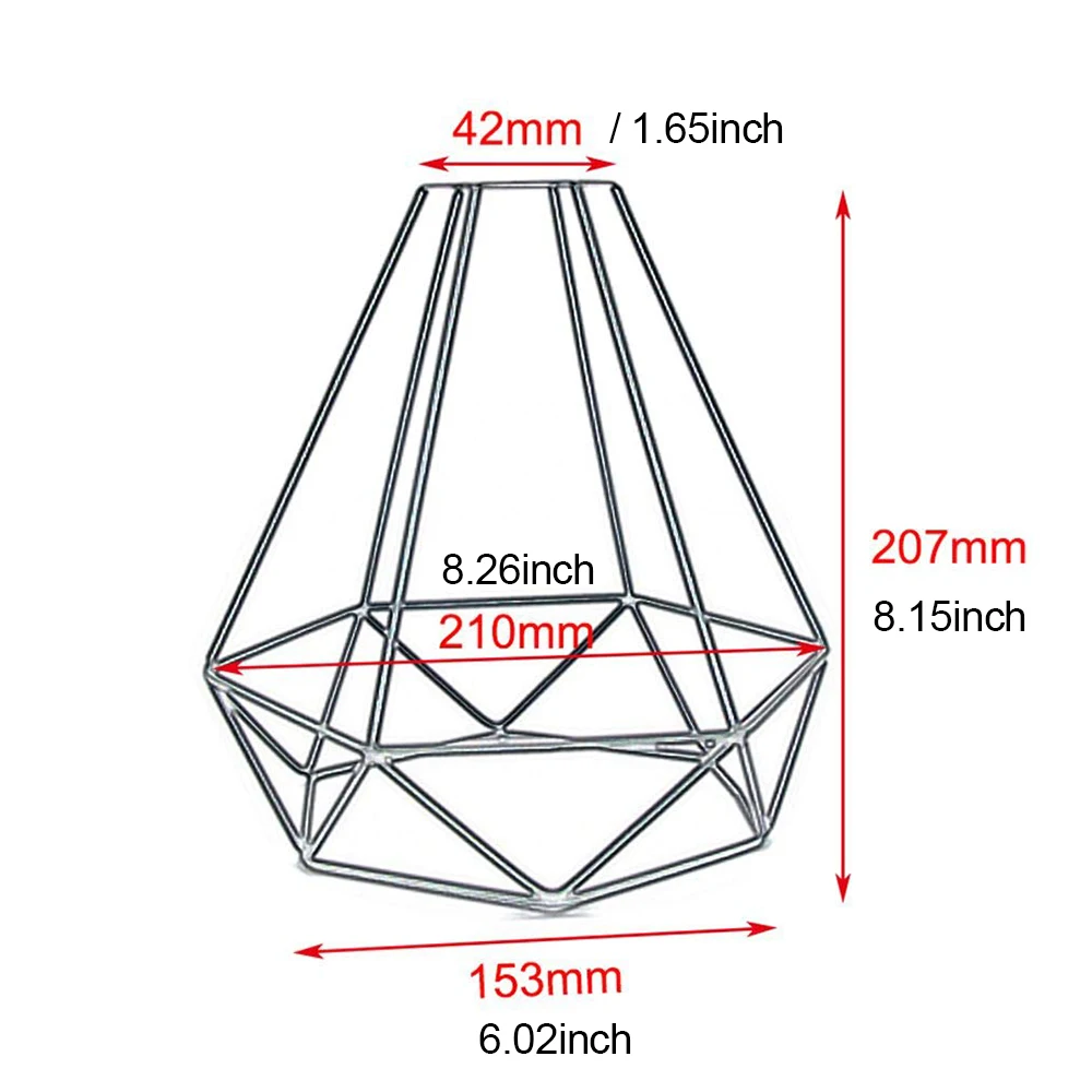 Лампа в стиле ретро, Металлическая лампа, защитный промышленный абажур для подвесных светильников, Потолочная подвесная клетка, украшение для дома, кафе, магазина, D35