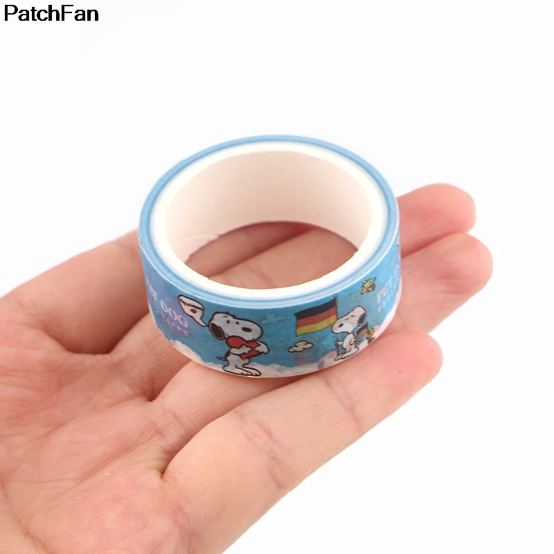 Patchfan мультфильм kawaii собака DIY Скрапбукинг липкий клей Васи бумага маскировки клейкие ленты Печатные узоры наклейки A2423