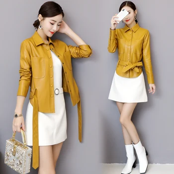 

New Plus Size 3XL Women's Leather Jacket Female Leather Coat Women Leather Jackets 2020 Autumn Fashion Ladies Coats Outerwear