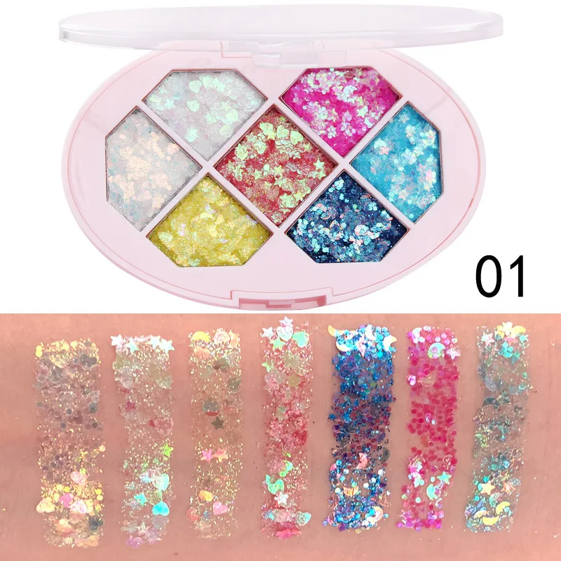 eyeshadow Glitter Shimmer Face Jewels Pigment Body Face Eye Glitter Sequin Gel Cream Eye Shiny Skinface Sequin Body Glitter 5