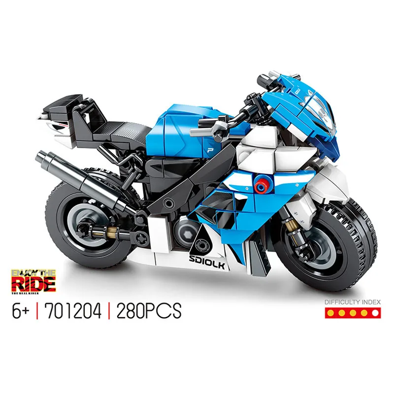 

Technical Motorcycle Building Block 2012 Suzukis Gsx-R750 Motor Model Vehicle Steam Assembly Bricks Toys Collection For Boy Gift