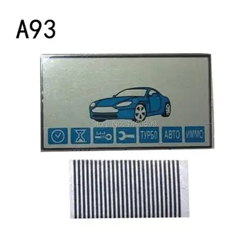 

Wholesale 2 PCS/lot A93 Keychain LCD Display flexible cable zebra paper For Russian Starline A93 lcd remote control Key Trinket